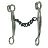 Training Bit with Black Iron Chain Mouth - 5"